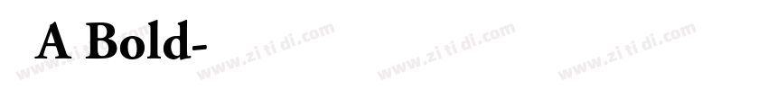 朝华A Bold字体转换